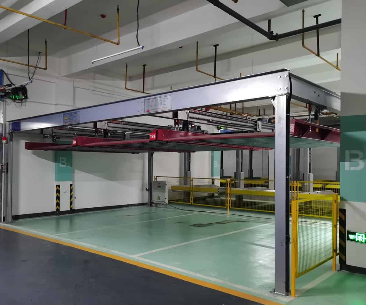 地下室兩柱立體車庫停車設(shè)備